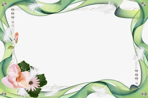 花朵相框免抠