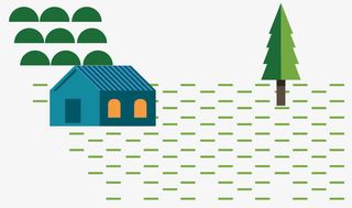 矢量村舍素材免抠