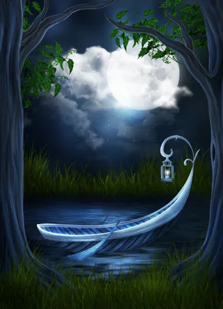 七夕梦幻H5背景高清