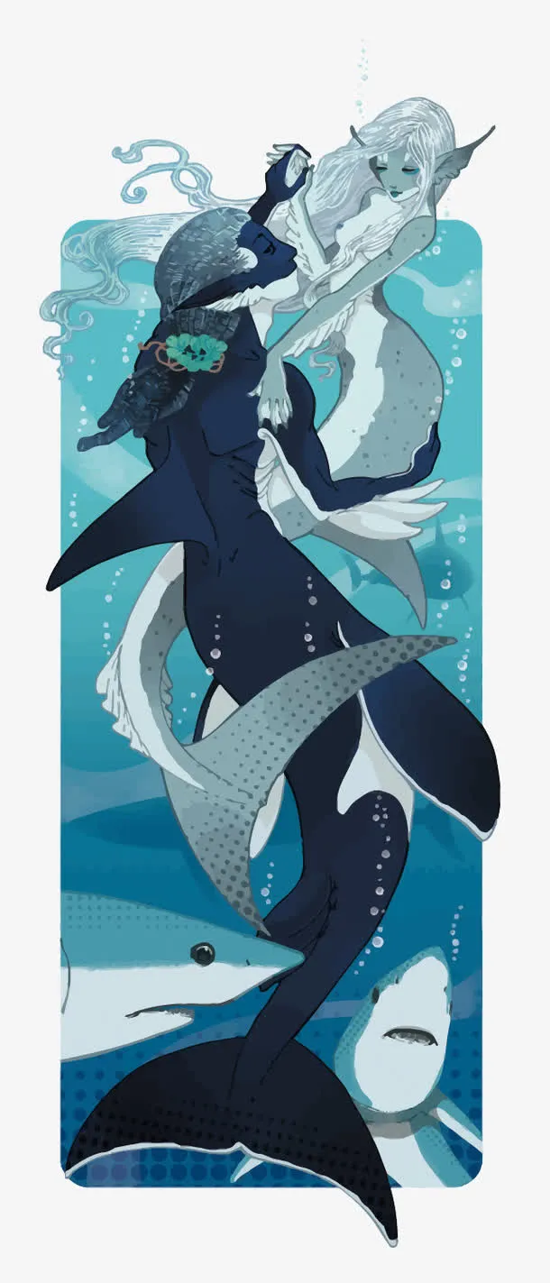 矢量海妖免抠