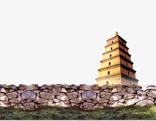 石墙石头高塔免抠