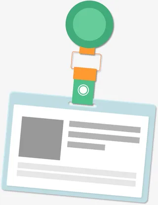 工作证胸牌免抠