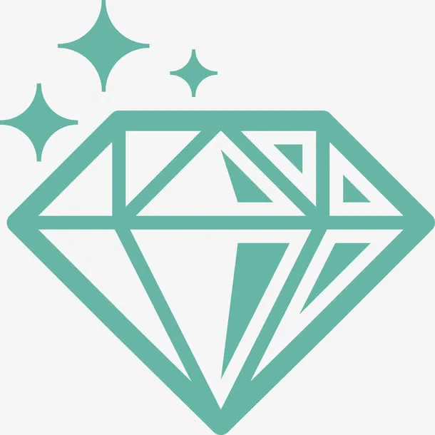 炫彩钻石设计免抠