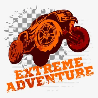 矢量四驱越野车免抠