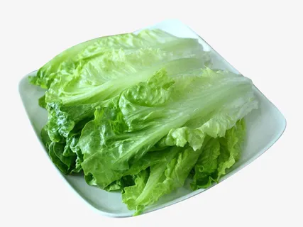 盘子里的家常菜生菜免抠