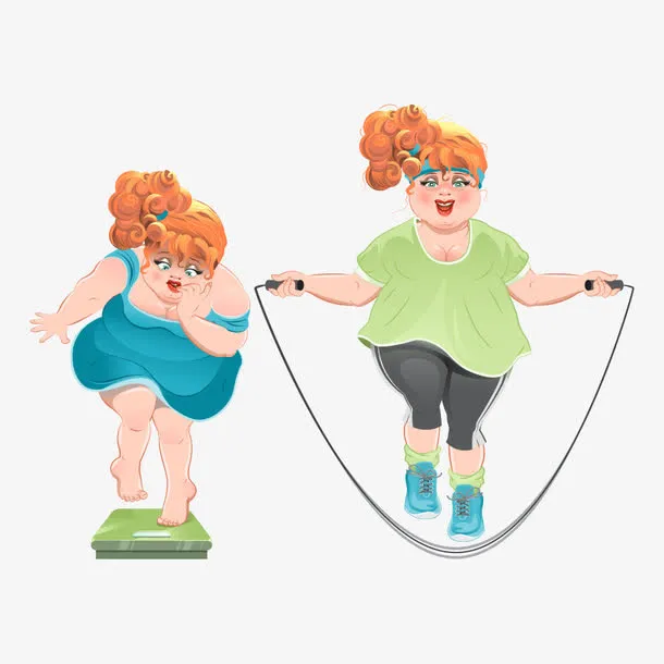 运动的胖妹妹免抠