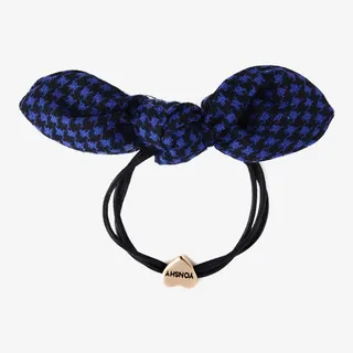 蓝色蝴蝶结发带免抠