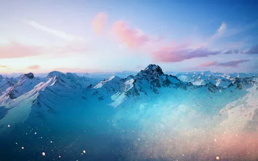 创意合成效果雪山免抠