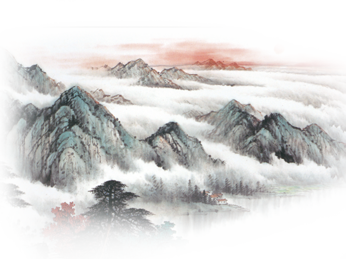 免扣PNG格式中国风水墨背景高清