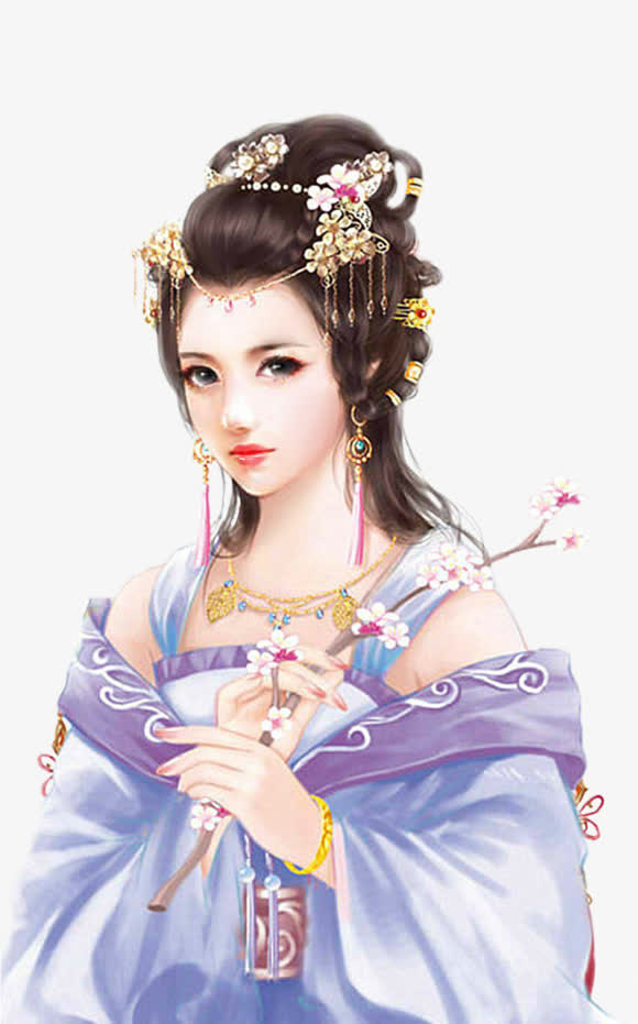 古代人物画像高贵的妃子免抠