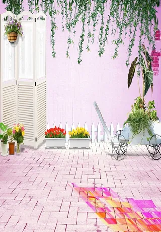 影楼粉色背景模板高清