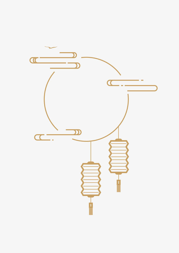 中国风线性素材免抠手绘/卡通卡通元素