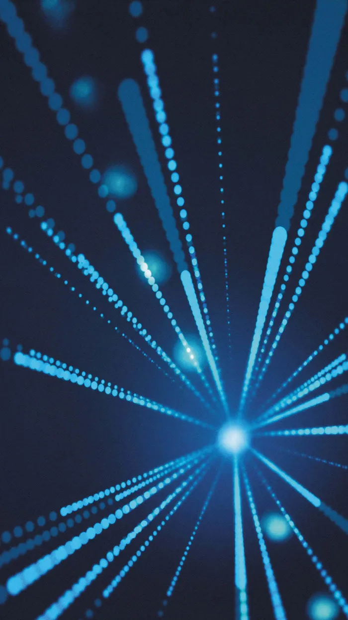 蓝色放射光束H5背景高清