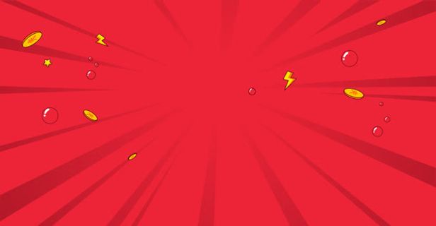 放射红色背景图片素材