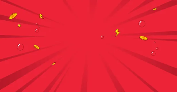 放射红色背景图片素材