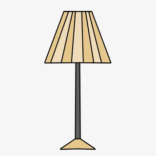 手绘台灯免抠