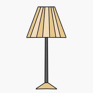 手绘台灯免抠