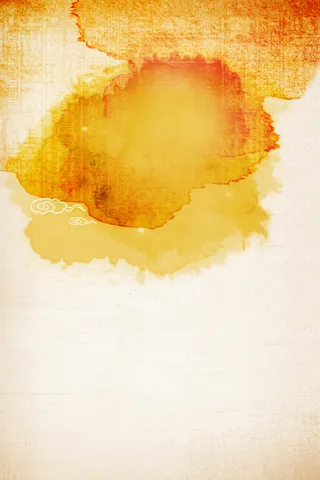 黄色水墨晕染背景高清