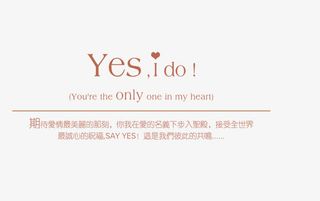 情侣婚纱相册写真排版艺术字免抠标签元素