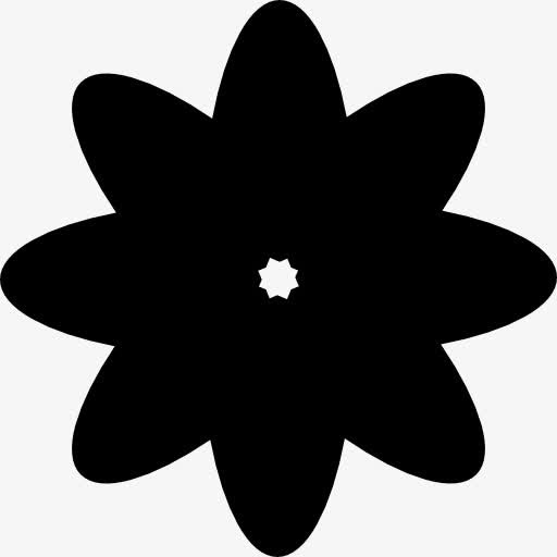 多瓣花的轮廓图标免抠