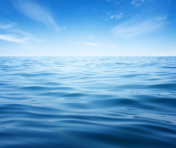 碧蓝的海面高清波浪免抠背景其他元素