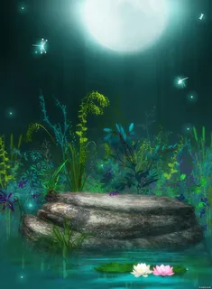 青色月光绿色植物蝴蝶免抠 青色月光绿色植物蝴蝶免抠
