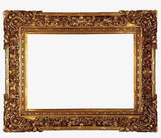 复杂的木刻边框免抠