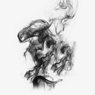 泼墨水墨云烟免抠