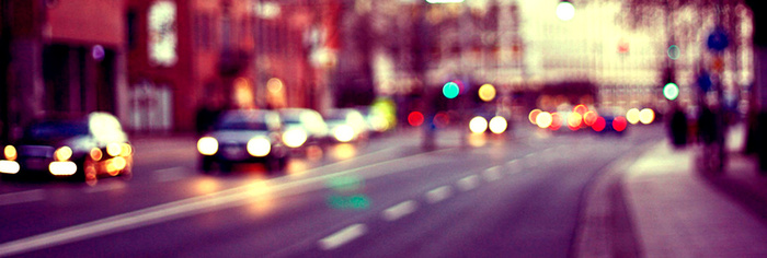 梦幻霓虹灯街道摄影高清