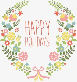 树叶拼接爱心圆环免抠