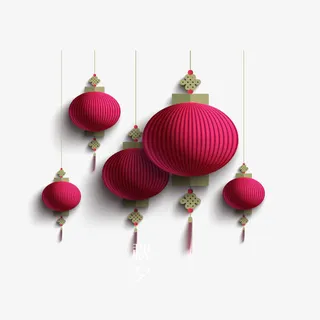 中秋佳节红灯笼免抠