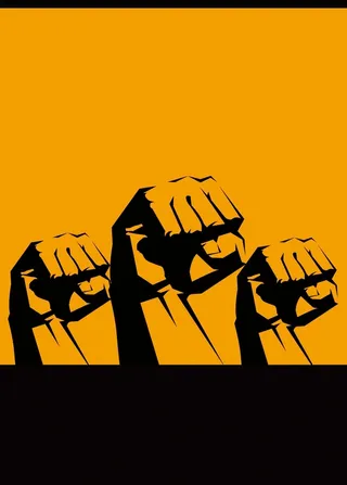 创意企业文化展板是团队的力量高清