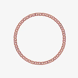 圆形边框免抠装饰边框元素