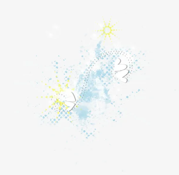 心形水珠气泡漂浮免抠
