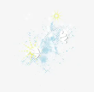 心形水珠气泡漂浮免抠