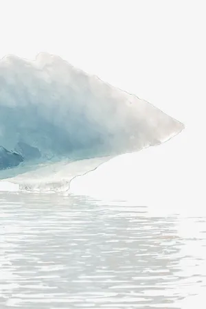 白色冰山免抠