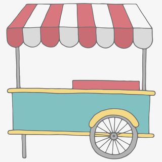 卡通零食车免抠