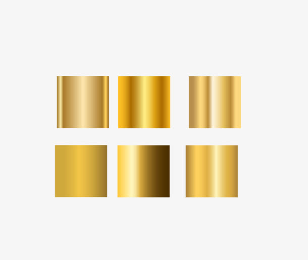 金色渐变矢量图免抠