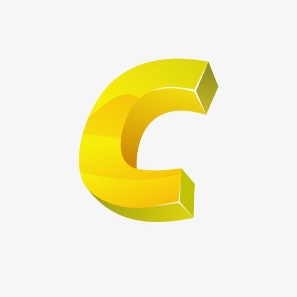 立体字母C免抠