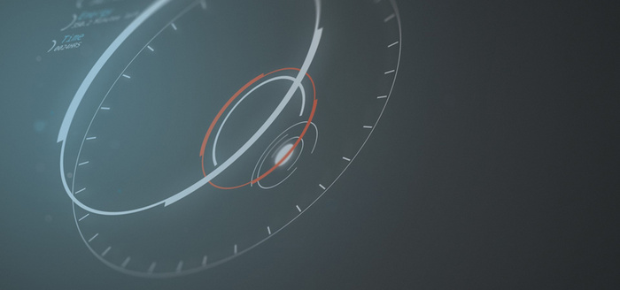 科技背景展板高清