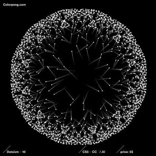 白色线条光效圆球免抠
