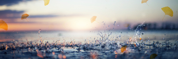 雨水时尚淘宝背景高清
