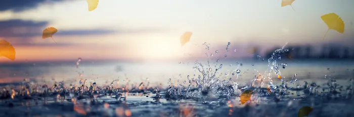 雨水时尚淘宝背景高清