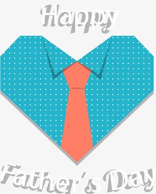 爱心折纸绿色波点衬衫免抠