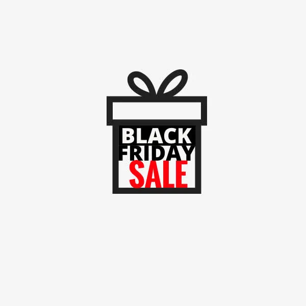 黑色星期五礼盒免抠