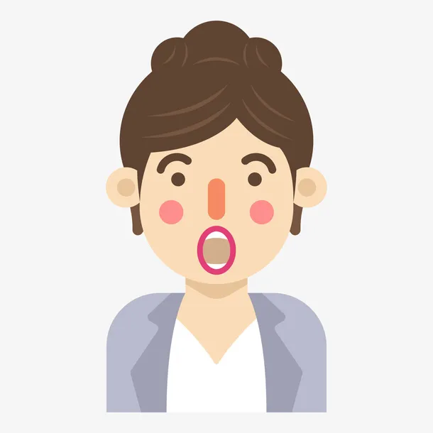 卡通扁平化人物女免抠