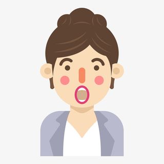 卡通扁平化人物女免抠