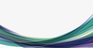 矢量质感蓝色曲线边框素材免抠