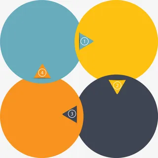 圆圈箭头标签免抠