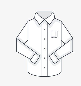 白衬衫可爱服饰图标免抠